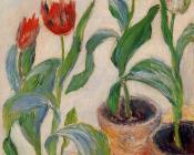 克劳德 莫奈 : Three Pots of Tulips